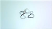 Anillo Sommer Mujer Perla in Oro blanco Perla AN FW 6.5/7 DIA CT 0.03 G/VS - AN FW 6.5/7 DIA CT 0.03 G/VS